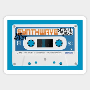 SYNTHWAVE MIXTAPE #1 (JANET) Sticker